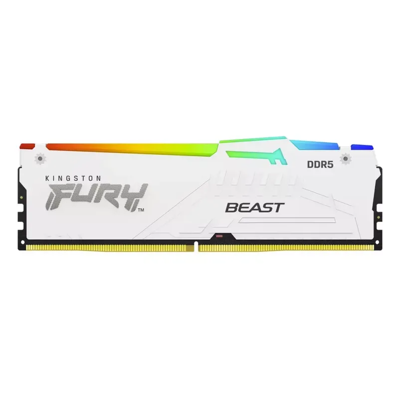 Kingston FURY White RGB 32G(2x - 64Gb Ddr5 6000Mhz Cl30 2X32Gb Desktop review and price